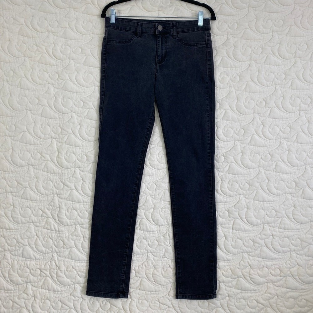 Calvin Klein Jeans Womens Size 6 Black Legging Skinny Denim Stretch Pants